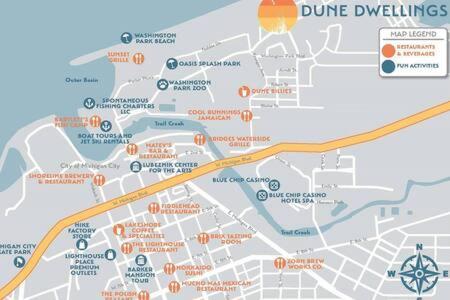 Spacious Upstairs 1Bed- Walking Distance To Beach Outlet Mall 미시건 시티 외부 사진